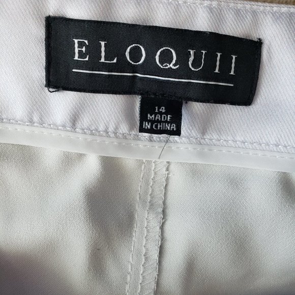 Eloquii Wide Leg Ombre Prism Satin Pants - Picture 3 of 9